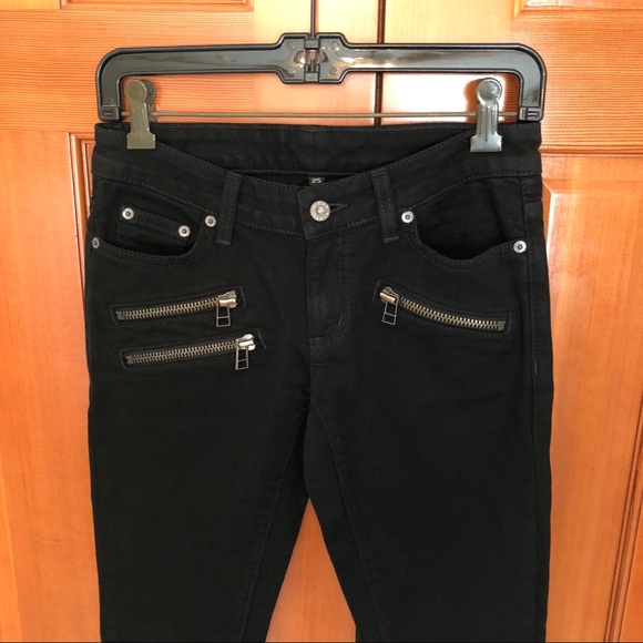 NWOT Carmar Black Denim Jeans Size 25 - Picture 2 of 3